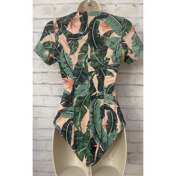 MUMU SMYM Barbie Beverly Pipeline One Piece Zip Front‎ Swimsuit Sz S Rare - Picture 3 of 15